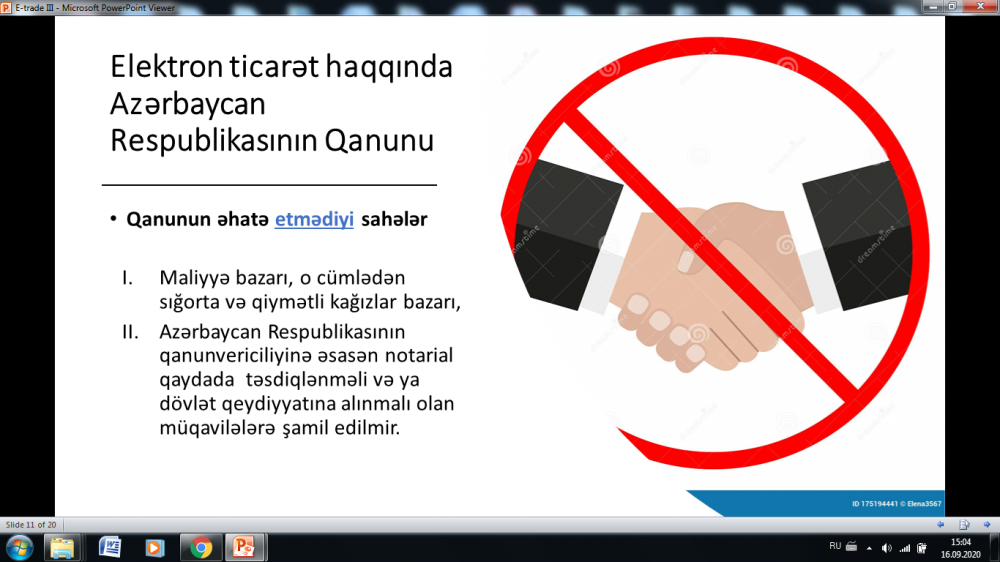 Azərbaycan Respublikasının e-ticarət qanunvericiliyi mövzusunda ikinci onlayn təlim keçrildi 