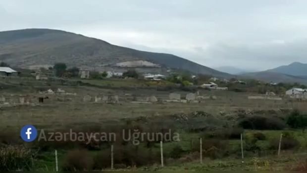 Ağdamın düşmənin yandırdığı Papravənd kəndinin görüntüləri - VİDEO