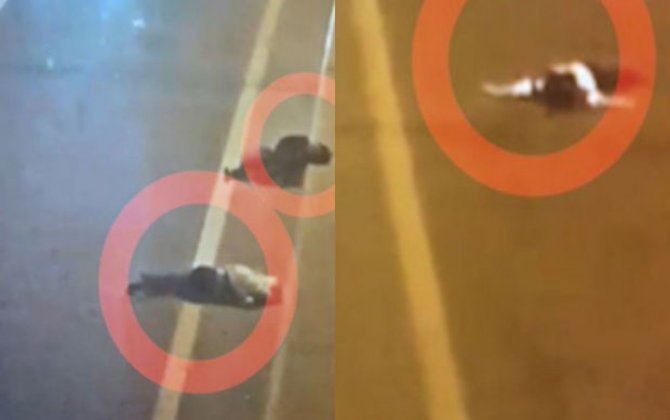 Bakıda avtomobil piyadaları vurdu - ANBAAN VİDEO