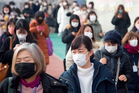 Cənubi Koreyada koronavirusa yoluxmada kəskin sıçrayış qeydə alınıb