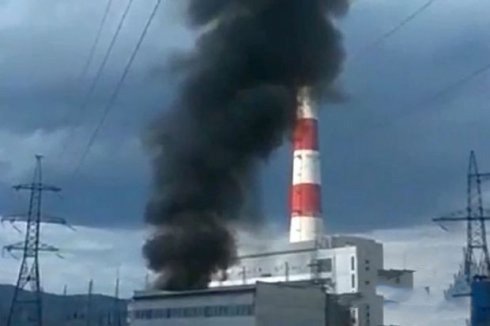 Buryatiyada elektrik stansiyası yanıb