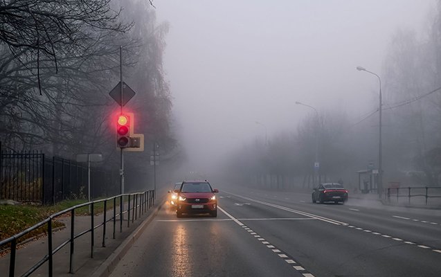 Külək əsir, duman var - Faktiki hava
