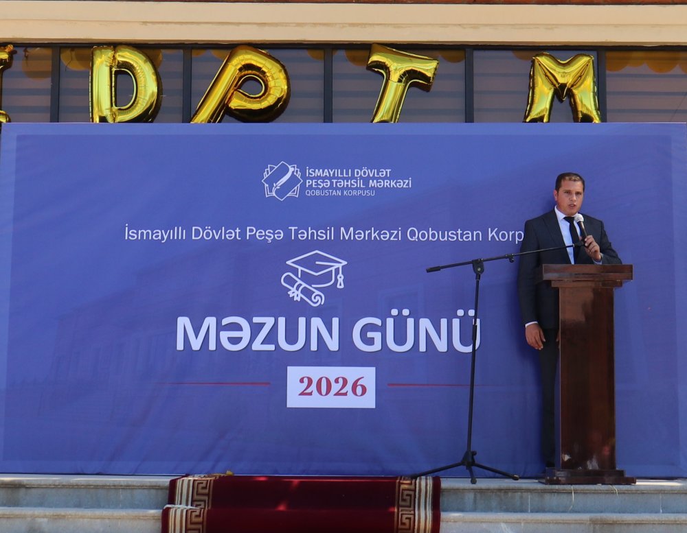 Qobustanda Peşə təhsili müəssisəsində Məzun Günü keçirilib. - FOTOLAR