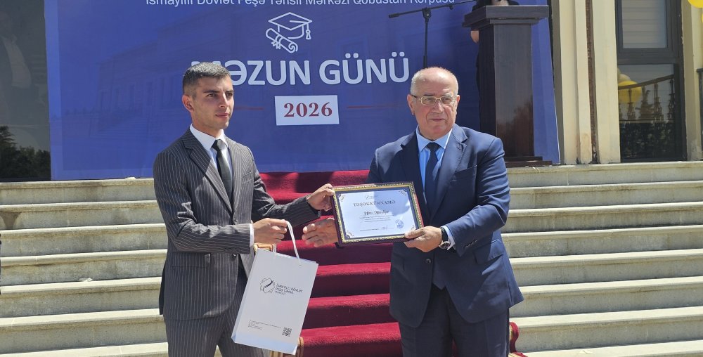 Qobustanda Peşə təhsili müəssisəsində Məzun Günü keçirilib. - FOTOLAR